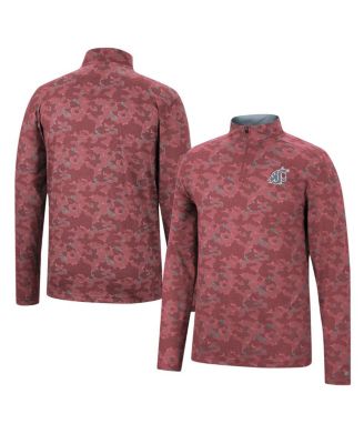 Men's Crimson Washington State Cougars Tivo Quarter-Zip Jacket