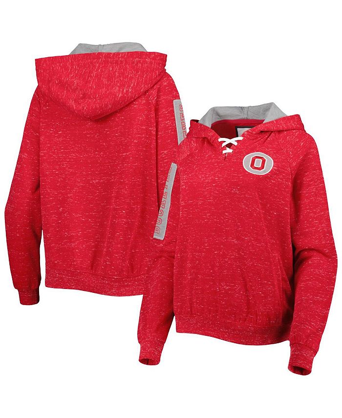 Colosseum Women's Scarlet Ohio State Buckeyes The Devil Speckle Lace ...