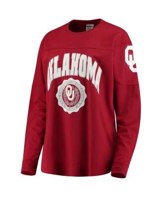 Women's Crimson Oklahoma Sooners Edith Long Sleeve T-shirt