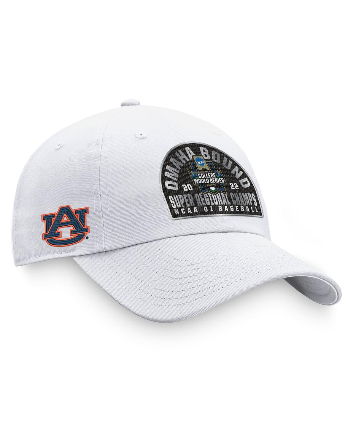 Top Of The World Men's  White Auburn Tigers 2022 Ncaa Men's Baseball Super Regional Champions Locker In White