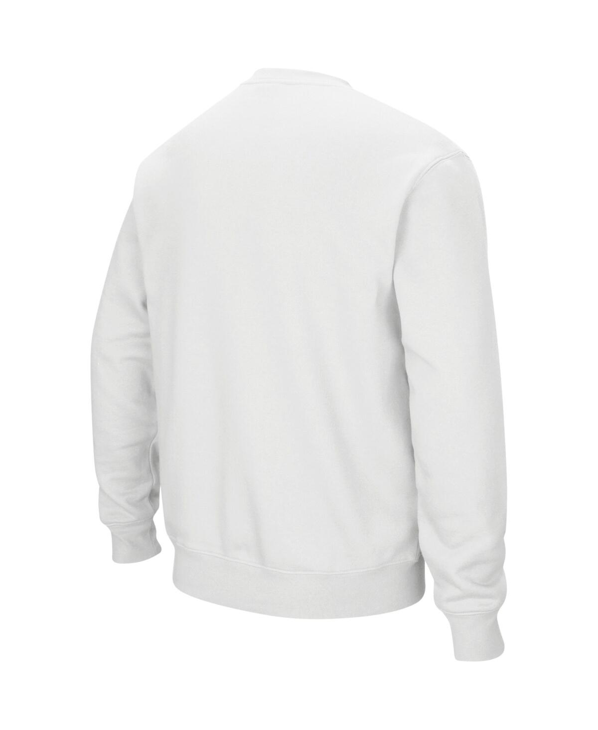 Colosseum Men's Iowa Hawkeyes Arch And Logo Crew Neck Sweatshirt In Gold