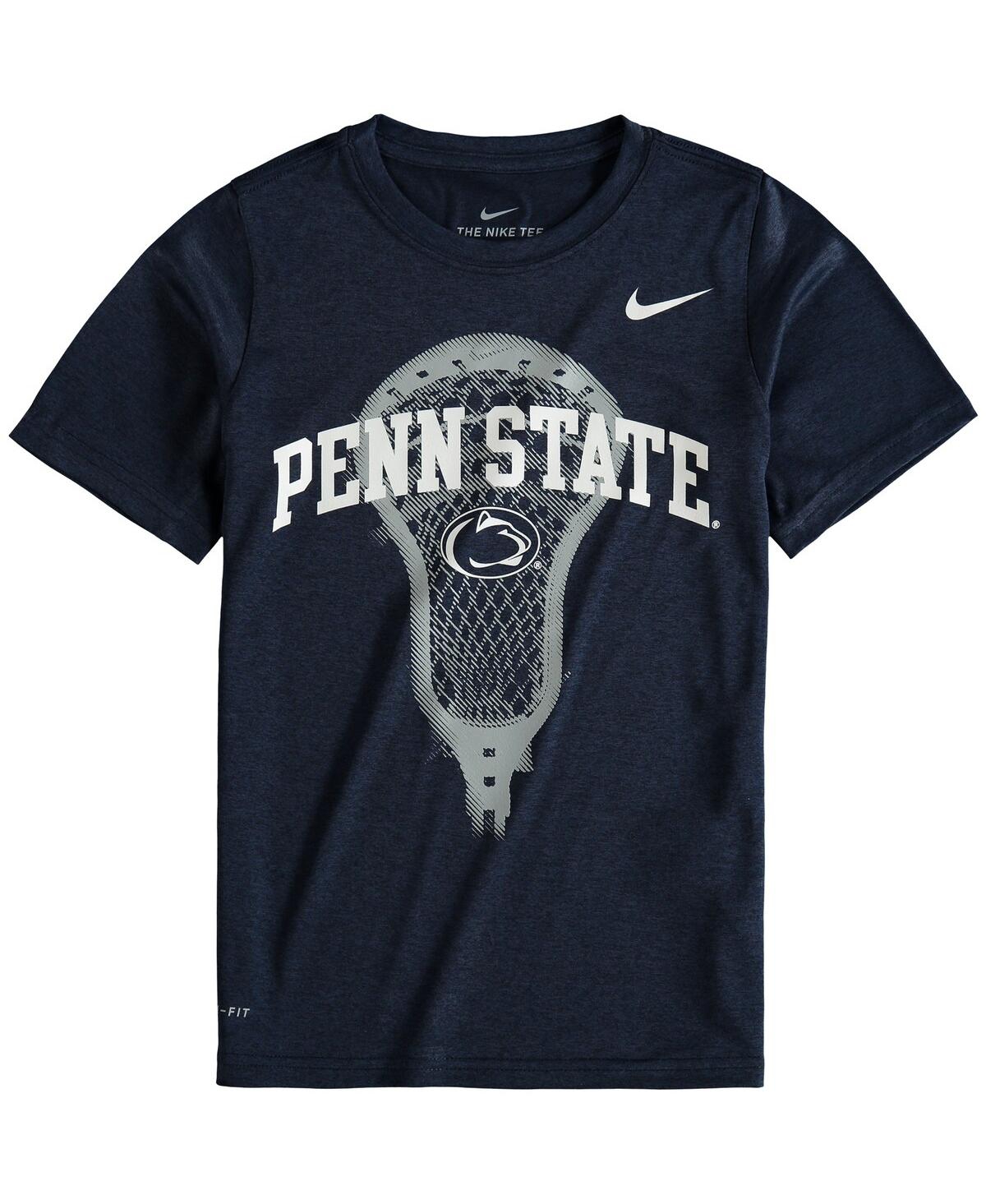 Shop Nike Big Boys  Navy Penn State Nittany Lions Lacrosse Performance T-shirt