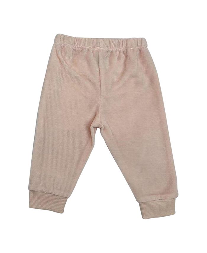 Chickpea Baby Girls Bodysuit and Joggers with Hat, 3 Piece Set