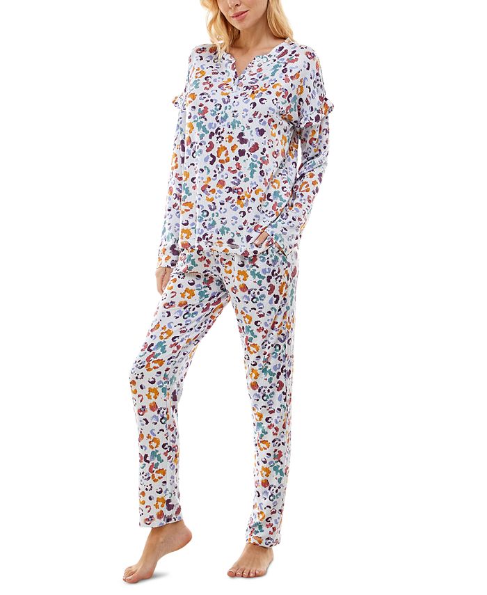 Roudelain Women's Whisperluxe Printed Pajamas Set & Reviews - All ...