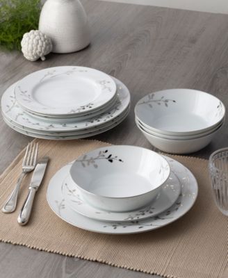 Birchwood 12-Piece Dinnerware Set, Service For 4