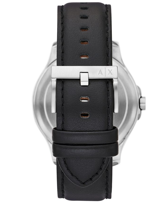 AX Armani Exchange Men's Automatic Quartz ThreeHand Date Black