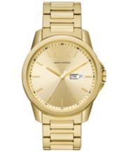 Gold tone Armani Exchange Watches Macy s