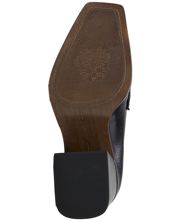 Vince Camuto Segellis Patent Leather Block Heel Loafer Pumps