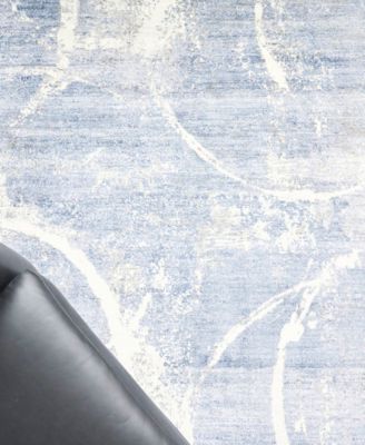 Exquisite Rugs Fine Pure Silk Er4225 Area Rug In Blue