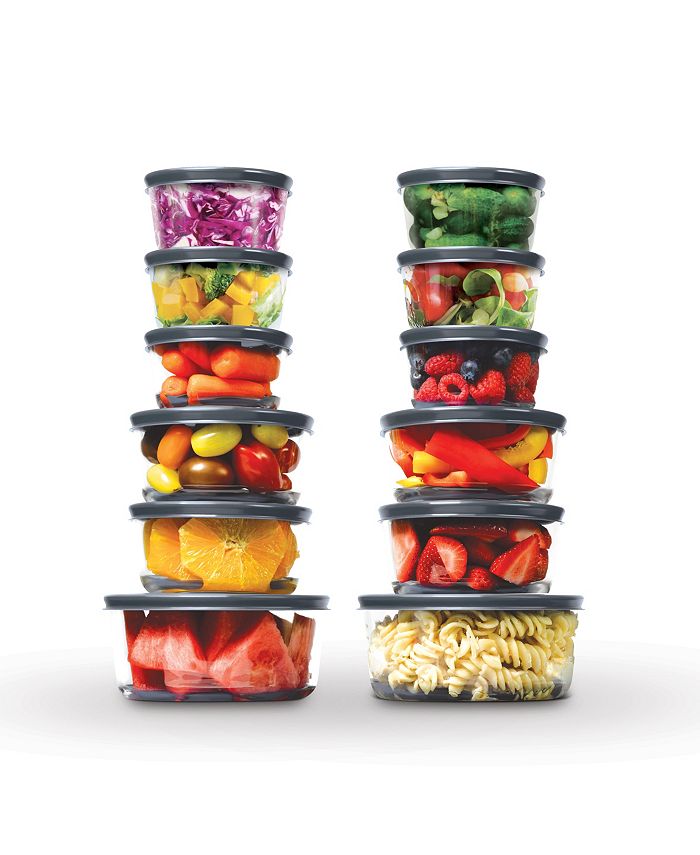 Cook Works Rectangle 1.4-Cup 6-Piece Glass Food Storage Set