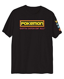 Big Boys Pokemon Poke Sleeve Hit Short Sleeve Graphic T-shirt