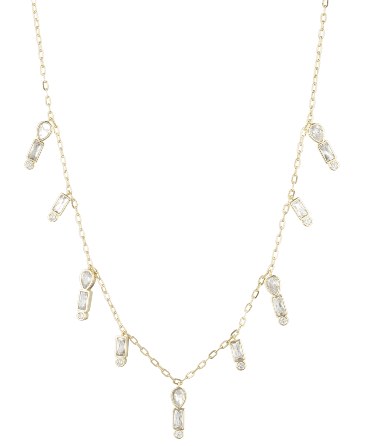 Shop Bonheur Jewelry Jacqueline Multi Charm Necklace In Karat Gold Plated Brass