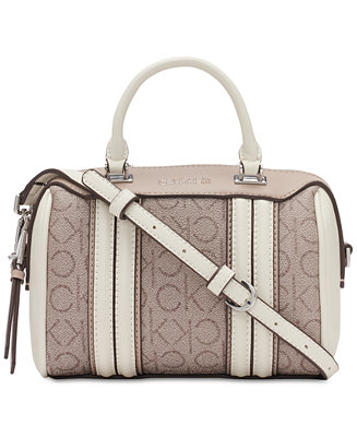 Calvin Klein Blake Signature Top Zipper Mini Satchel & Reviews - Handbags &  Accessories - Macy's
