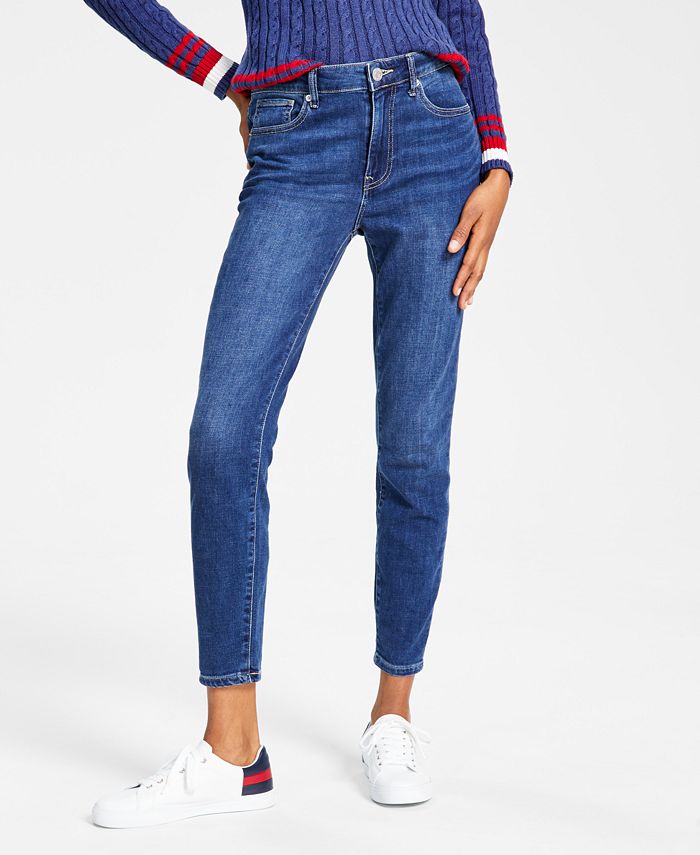 Simetría Brillante dosis Tommy Hilfiger Women's Tribeca TH Flex Ankle Skinny Jeans - Macy's