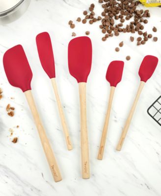 5-Pc. Flex-Core Wood-Handle Kitchen Spatula Set 