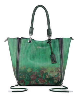 Women's Barracuda Hand Painted Clasp Closure Tote Bag