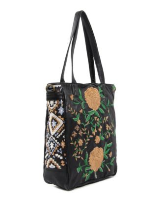 Women's Flora Soul Hand-Embroidery Tote Bag