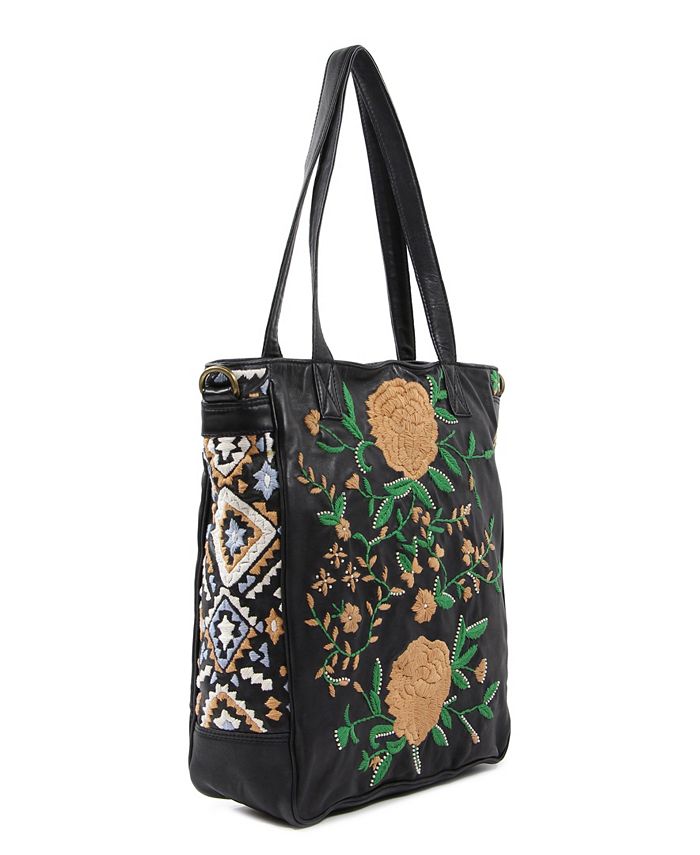 OLD TREND Women's Flora Soul Hand-Embroidery Tote Bag - Macy's