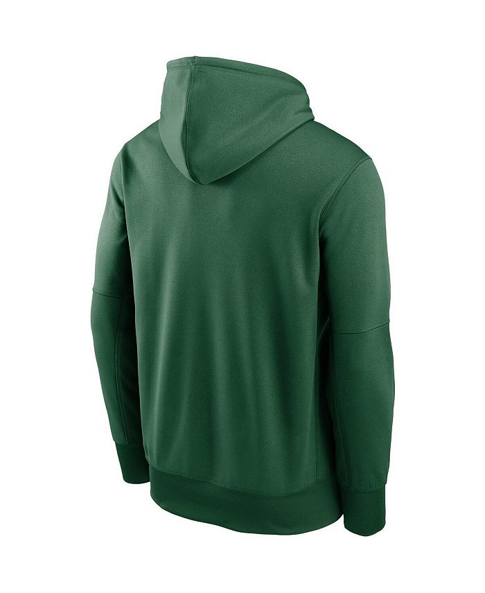 Nike Men's Green New York Jets Fan Gear Wordmark Performance Pullover