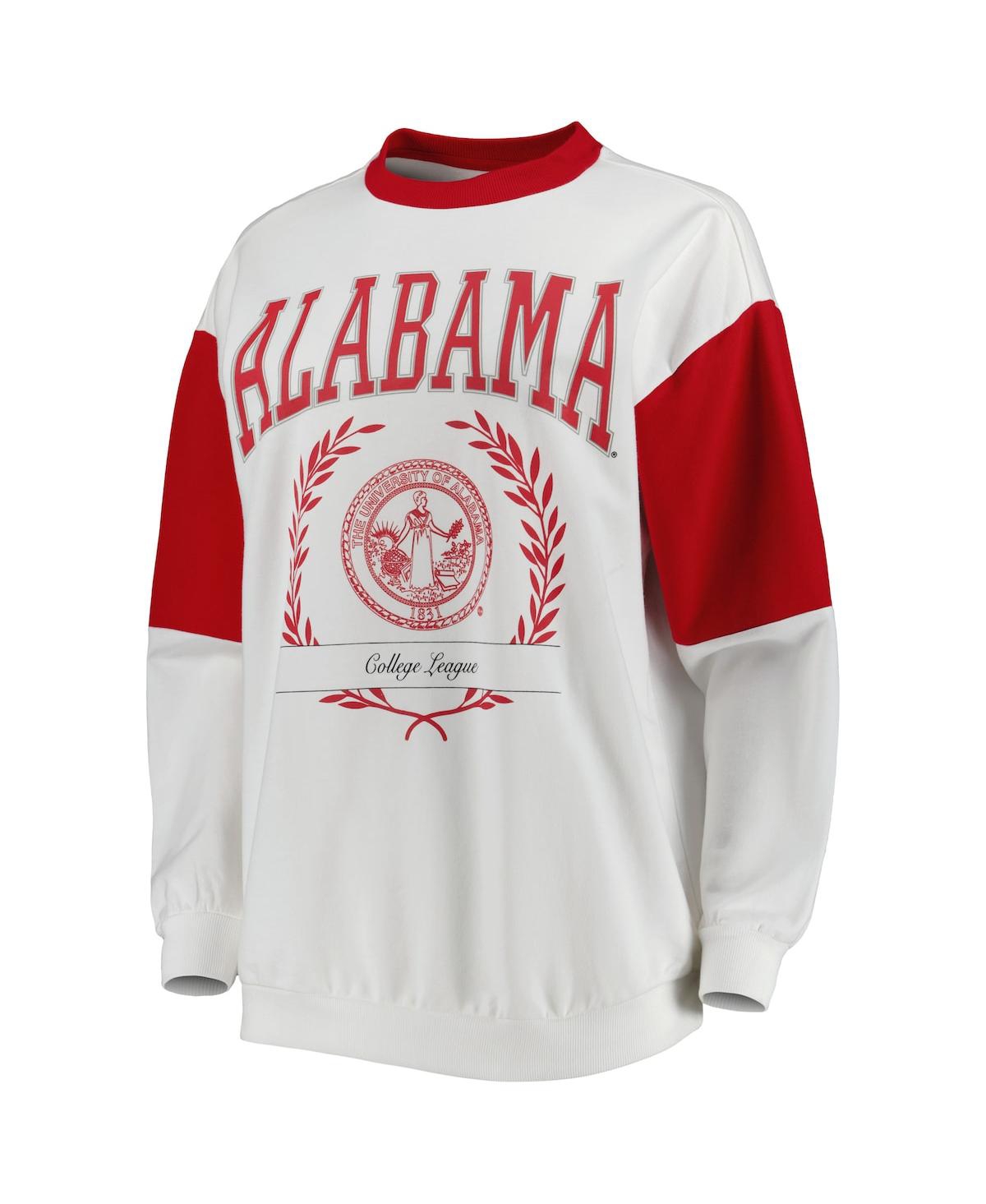 Shop Gameday Couture Women's  Crimson Alabama Crimson Tide It's A Vibe Dolman Pullover Sweatshirt