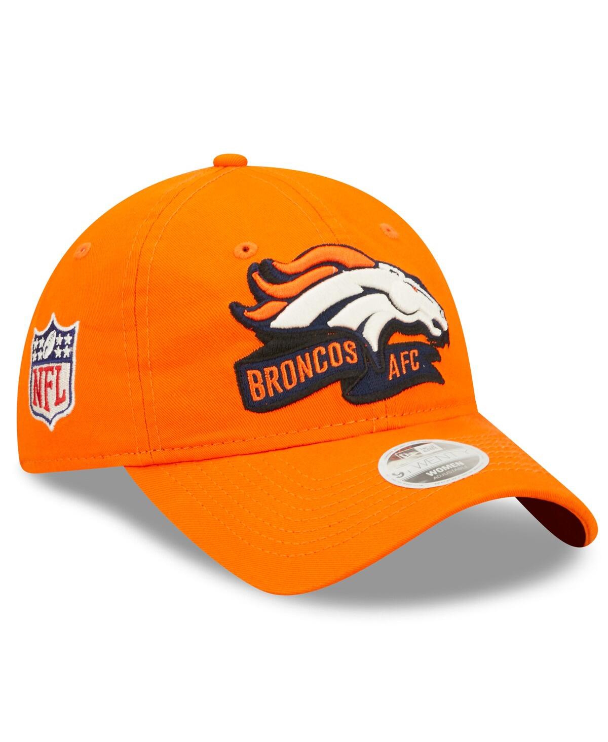Shop New Era Women's  Orange Denver Broncos 2022 Sideline Adjustable 9twenty Hat