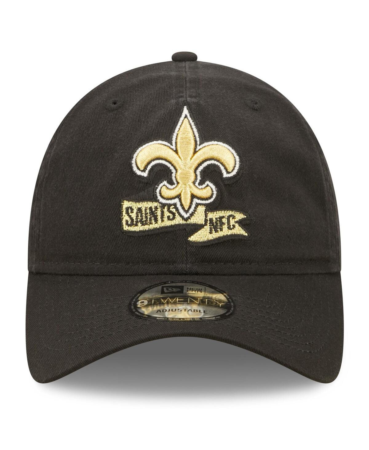 Shop New Era Big Boys  Black New Orleans Saints 2022 Sideline Adjustable 9twenty Hat
