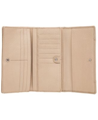 Women's Pebbled Collection RFID Secure Trifold Wing Wallet