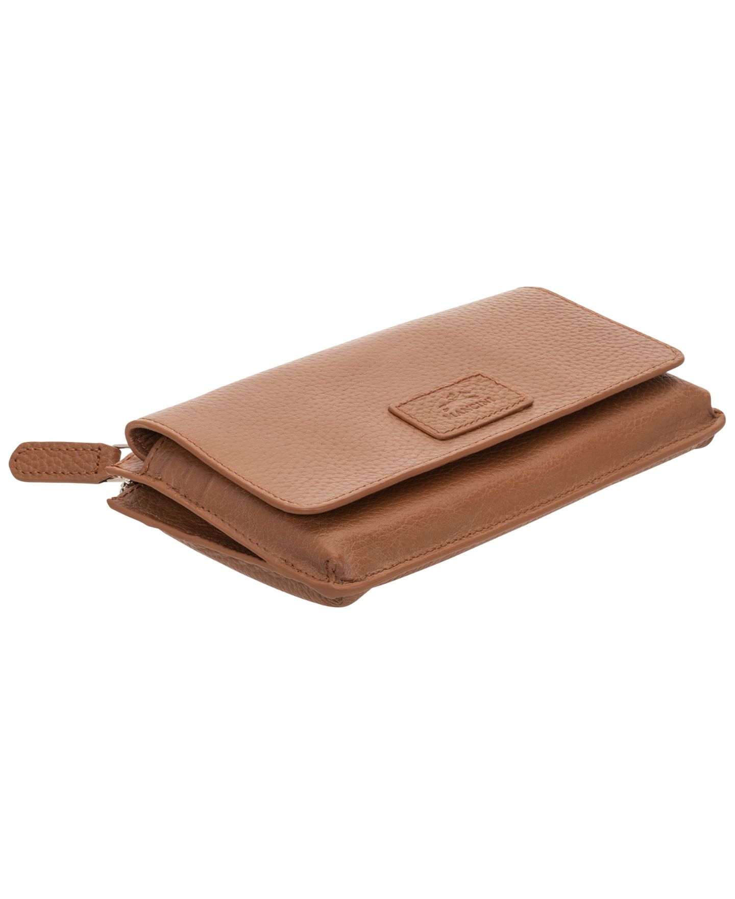 Женский кошелёк Mancini Pebbled Collection RFID Secure Crossbody, цвет: Верблюжий — фото 6