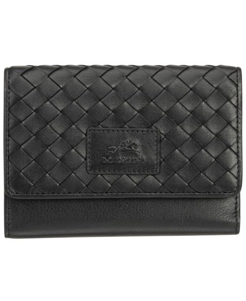 Женские Mancini Women's Basket Weave Collection RFID Secure Mini Clutch Wallet