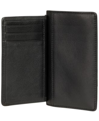 Women's Basket Weave Collection RFID Secure Card Case and Coin Pocket