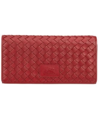 Women's Basket Weave Collection RFID Secure Trifold Wallet