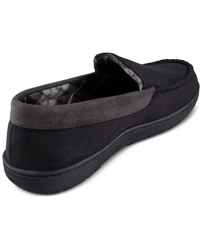 Haggar Men #39 s Microsuede Fleece Lined Venetian Slippers Macy #39 s