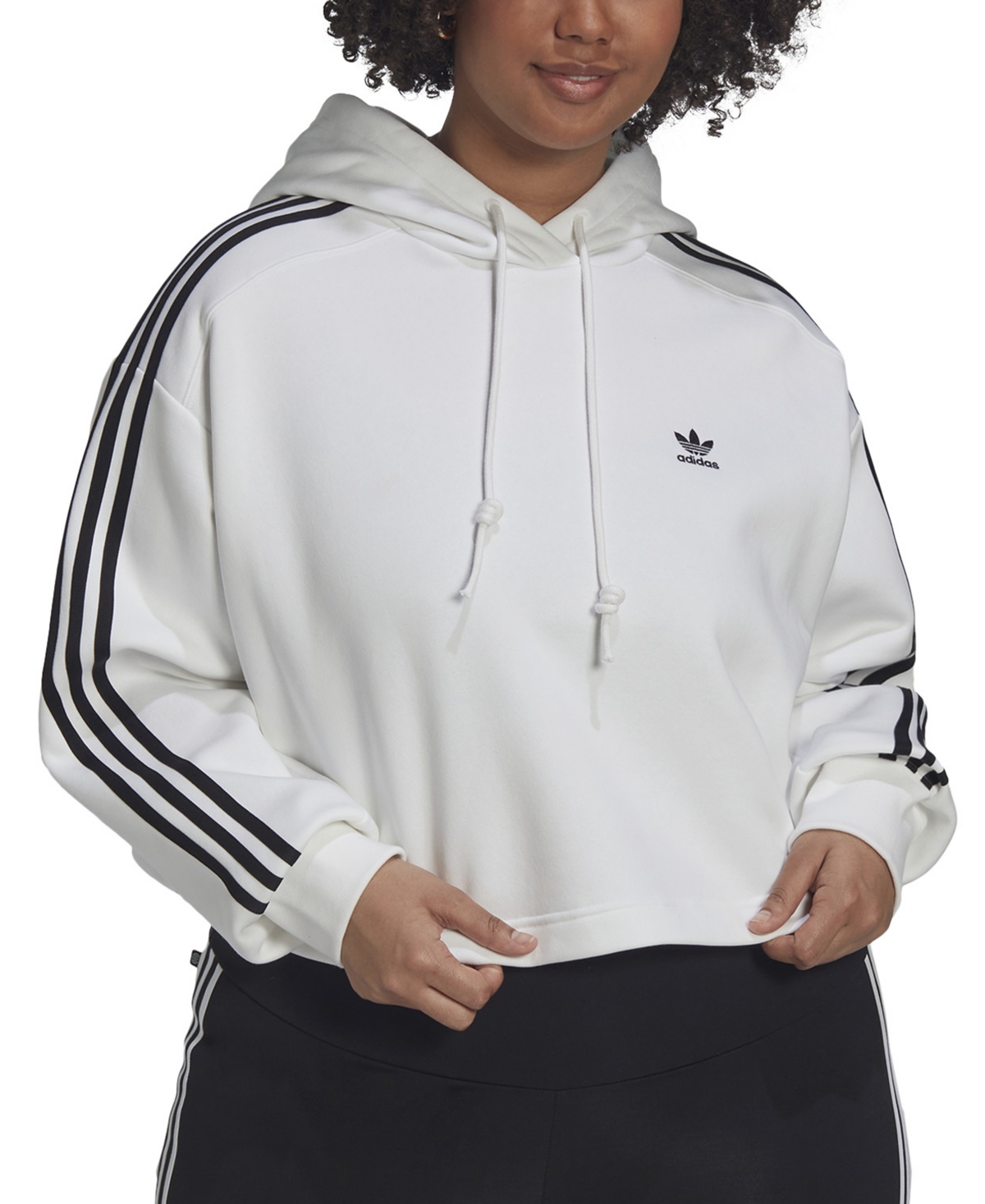 adidas Originals Plus Size Long-Sleeve Logo Hoodie