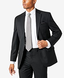Men's Classic-Fit Black Solid Jacket