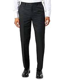 Men's Classic-Fit Black Solid Pants