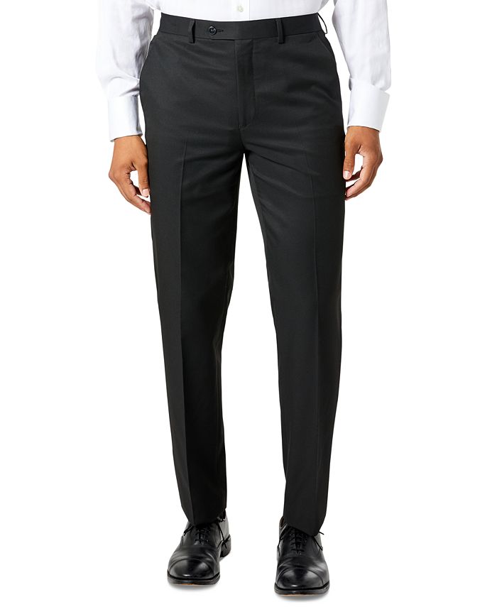 Sean John - Men's Classic-Fit Black Solid Suit Pants