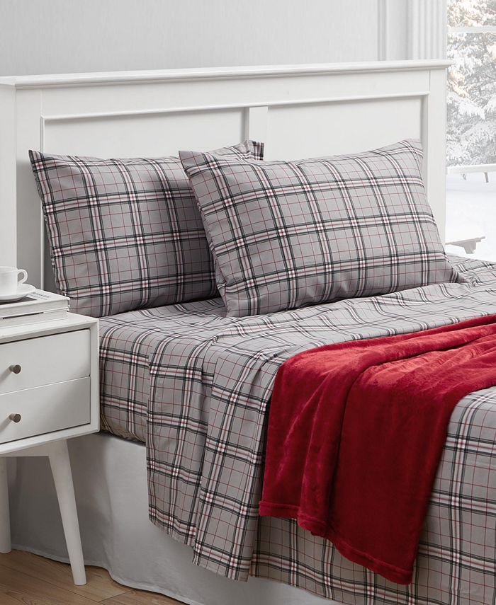 Jessica Sanders Holiday Microfiber 5Pc. King Sheet Set and Throw
