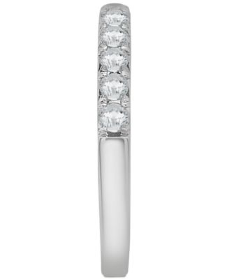 Diamond Half Circle Wedding Band (1/2 ct. t.w.) in Platinum