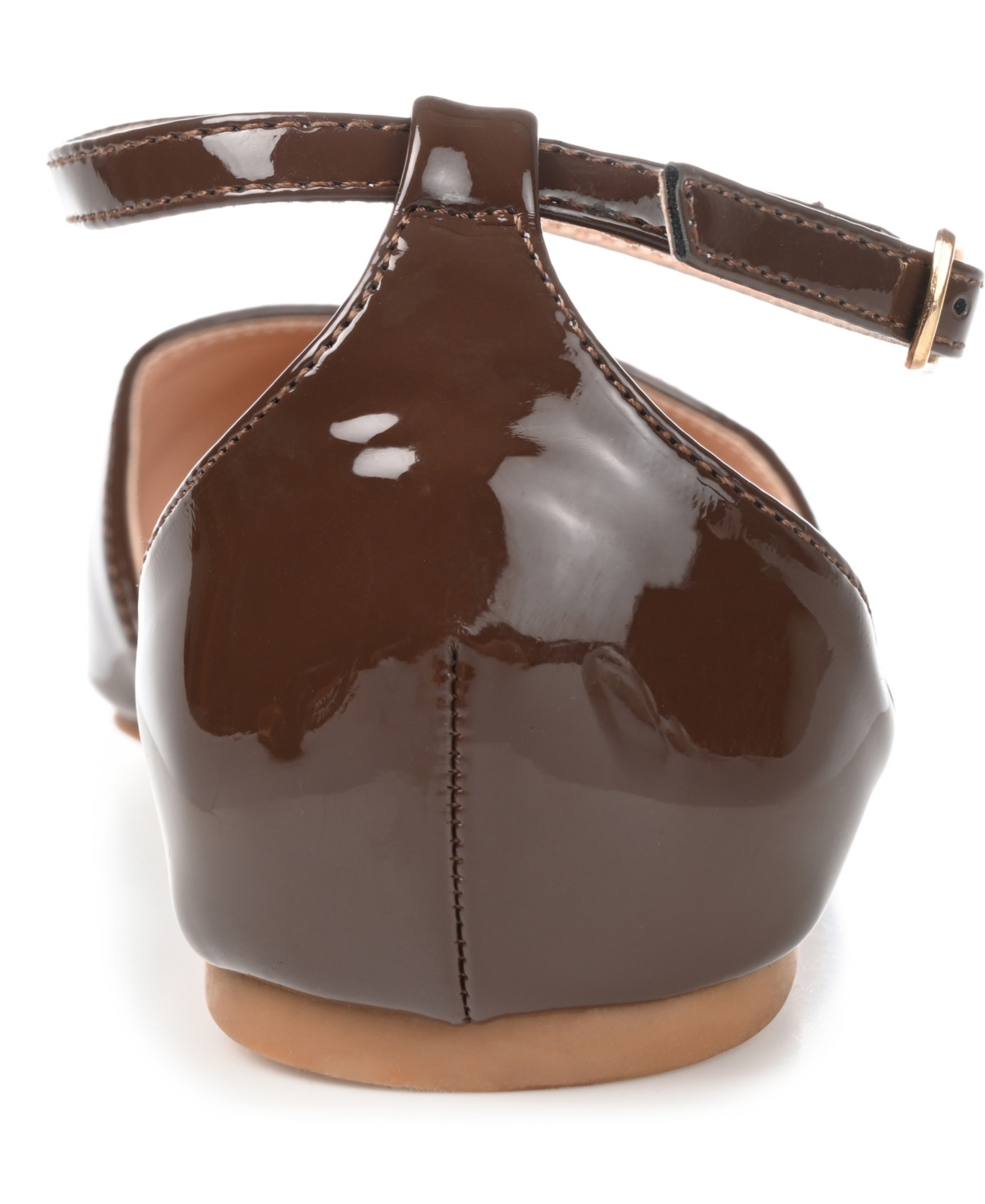 Journee Collection Women's Reba Ankle Strap Pointed Toe Flats