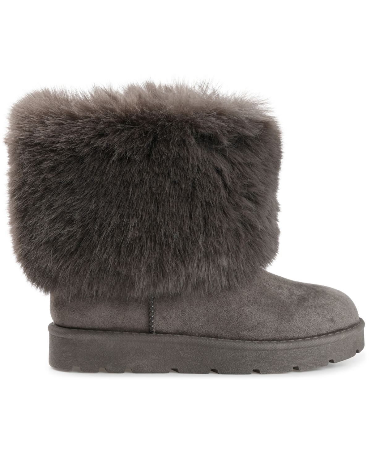 Journee Collection Women's Shanay Lug Sole Faux Fur Cold Weather Boots