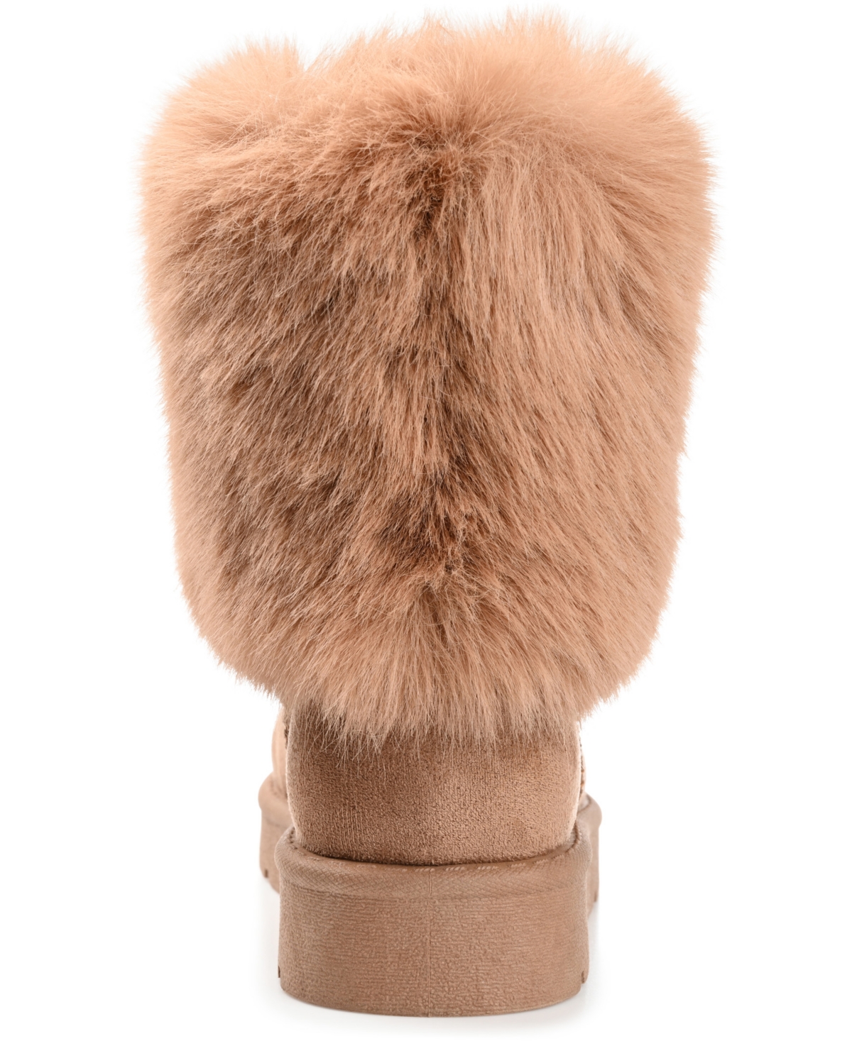 Journee Collection Women's Shanay Lug Sole Faux Fur Cold Weather Boots