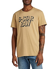 Men's Retro Shadow-Graphic Short-Sleeve T-Shirt 