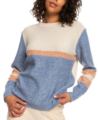 Roxy - Juniors' Real Groove Striped Crewneck Sweater