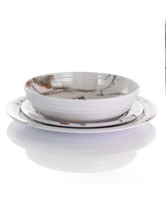 Silvana Melamine 12 Pc. Dinnerware Set, Service for 4