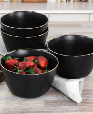 Mateo Gold-Tone Cereal Bowls, Set of 6