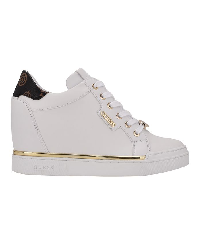 GUESS Women's Faster Wedge Sneakers - Macy's