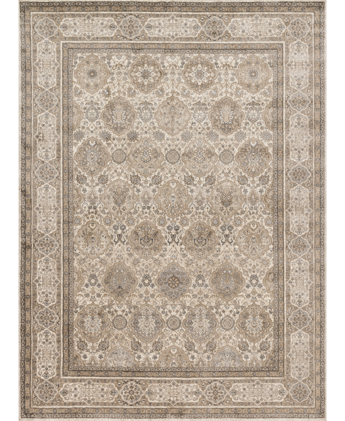 Loloi Century Tcq-05 6'7in x 9'2in Area Rug - Sand, Taupe