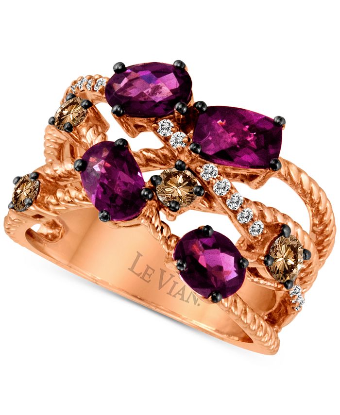 Le Vian Raspberry Rhodolite (2-1/3 ct. t.w.) & Diamond (1/2 ct. t.w ...