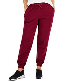 Women's Fleece Jogger Pants, Regular & Petite, Created for Macy's 