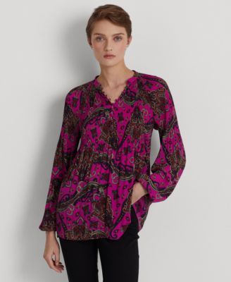 ralph lauren paisley blouse